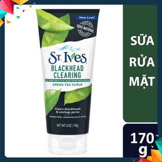 Sữa rửa mặt tẩy tế bào chết ngừa mụn St.Ives Trà Xanh 170g giảm sập sàn