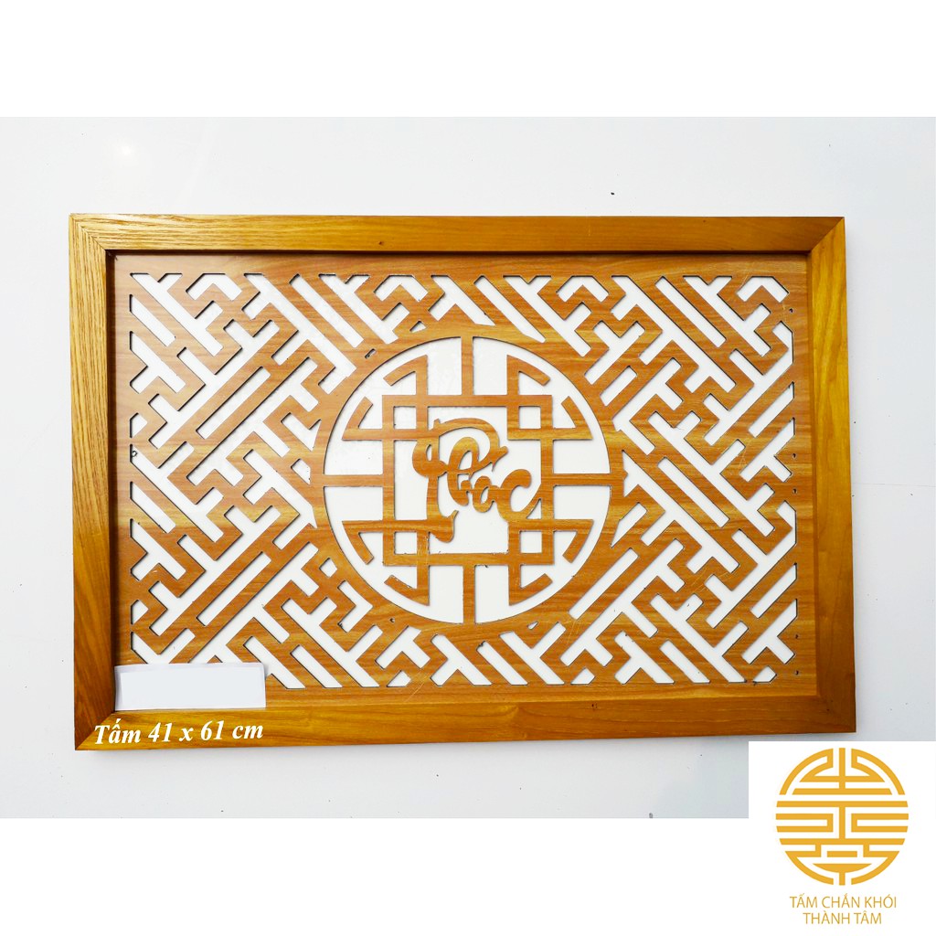 Tấm chắn ám khói bàn thờ 41cm x 61cm [Mẫu Chữ Lộc ]