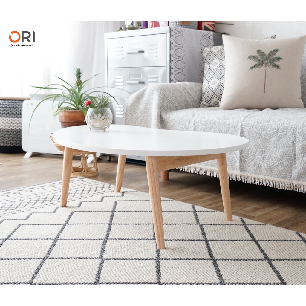 NOWSHIP HCM - Bàn Trà / Sofa Hình Hạt Đậu Hàn Quốc 2 SIZE - D TABLE - ORI NỘI THẤT HÀN QUỐC