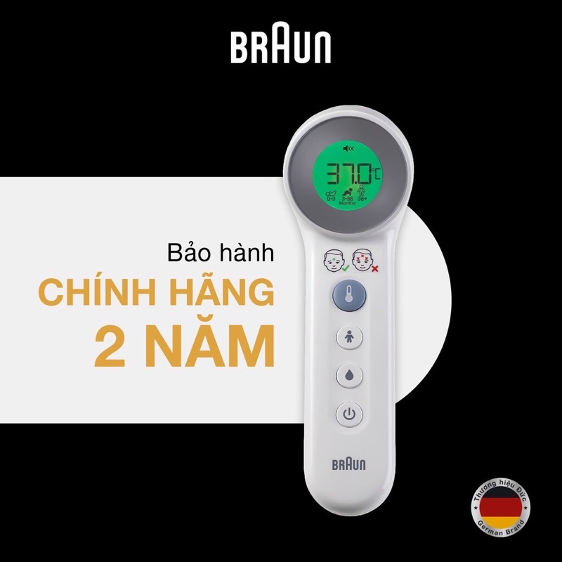 Nhiệt Kế Hồng Ngoại Đo Trán Braun BNT400WE