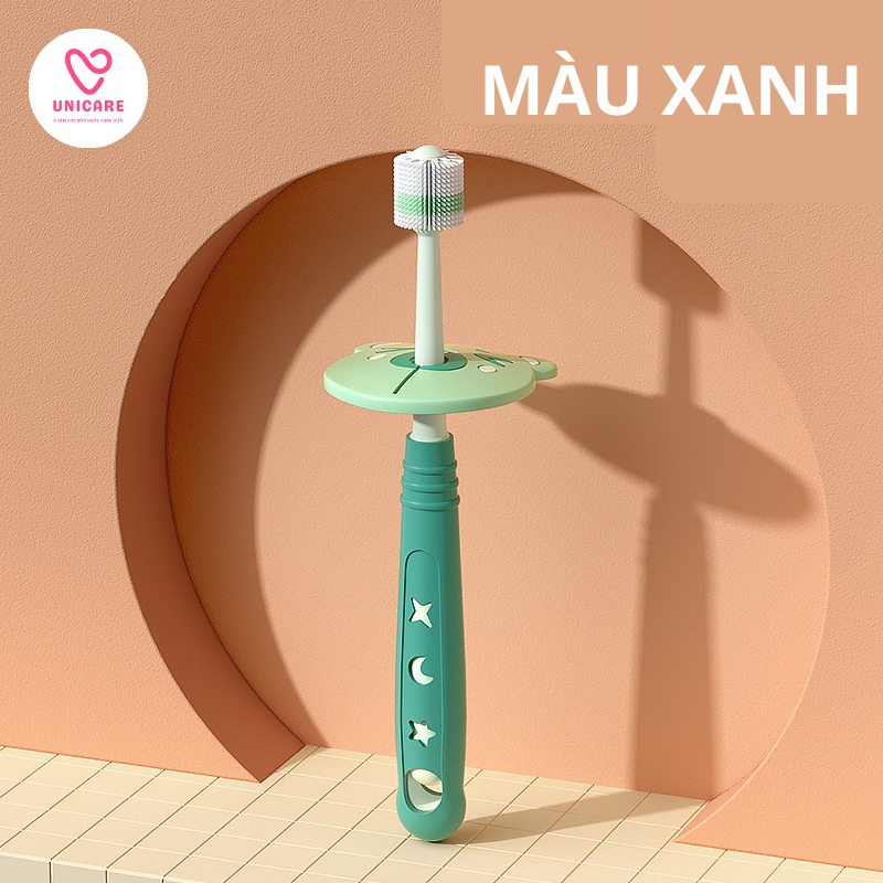 Bàn chải nano siêu mềm Stary - Bàn chải xoay 360 độ - Giúp đánh bay mảng bám và vi khuẩn trong khoang miệng