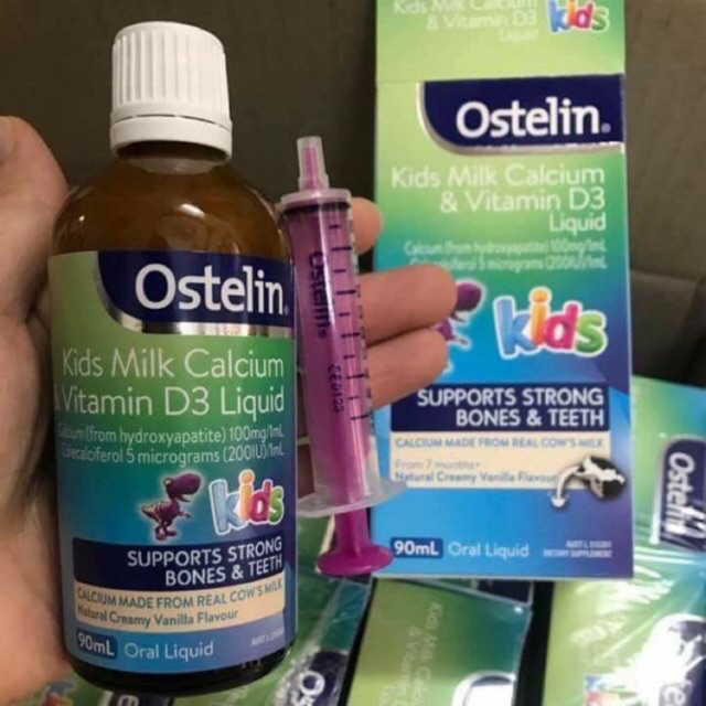 BB1 Ostelin Kids Milk Calcium & Vitamin D3 Liquid - Canxi và Vitamin D3 dạng nước