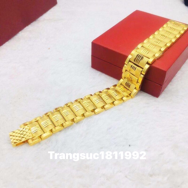 Lắc tay mạ vàng,lắc tay khúc nam nữ đều đeo được bền màu