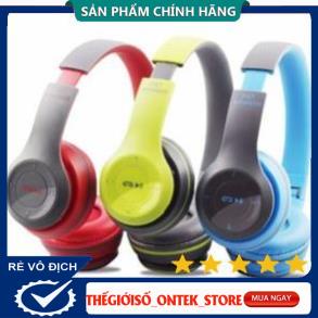Tai nghe Bluetooth chụp tai không dây P47 có khe cắm thẻ nhớ (DT001) Hàng xịn