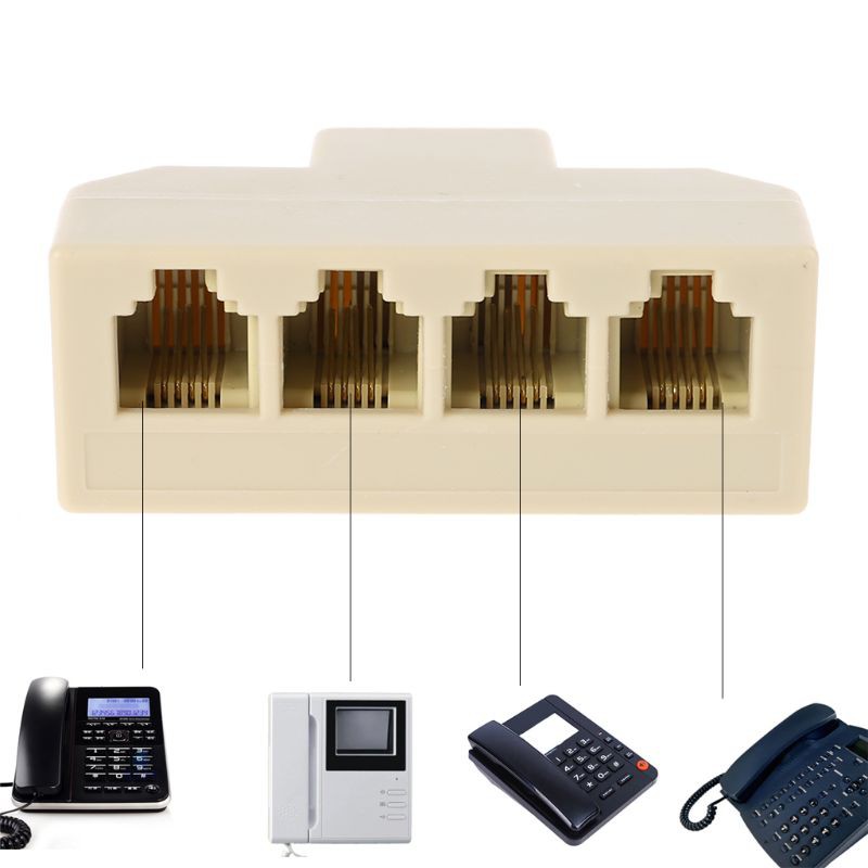 Cáp Chia Rj11 4 Cổng 1m Thành 4 Cổng Rj-11 6p4c