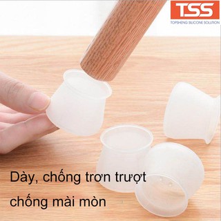 Set 4 Miếng Silicon Bọc Chân Bàn/Ghế Chống Trượt