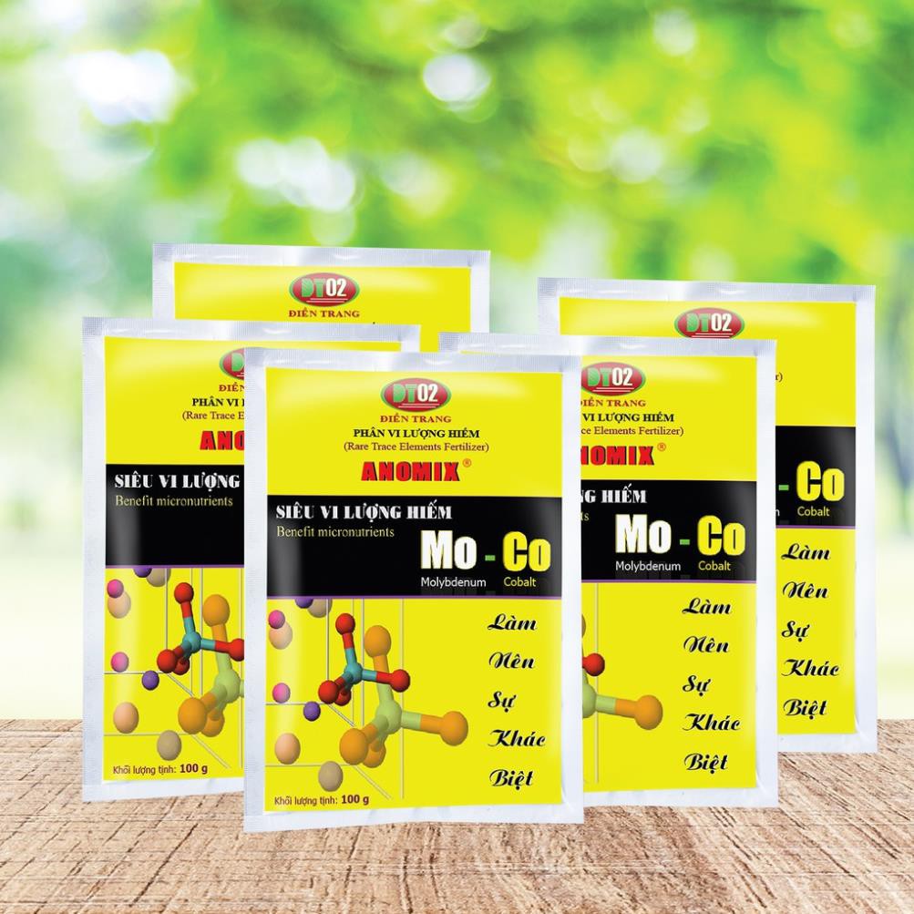 Combo 5 gói Phân siêu vi lượng hiếm ANOMIX Mo-Co