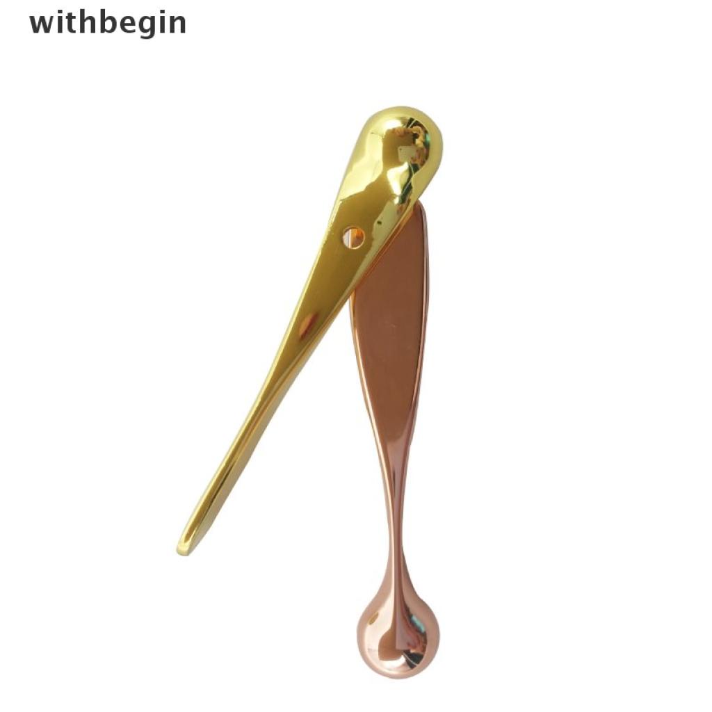 [Hàng mới về] Que mát xa tán kem dưỡng da mắt bằng kim loại loại bỏ nếp nhăn và bọng mắt