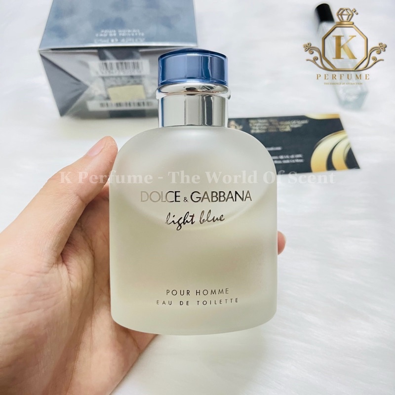 [K Perfume Chính Hãng] Nước Hoa Nam D&G Light Blue Pour Homme | Thế Giới Skin Care