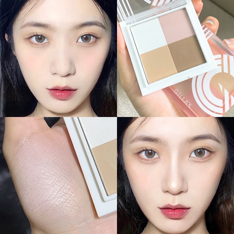 Phấn bắt sáng Gella's bốn màu lì lấp lánh