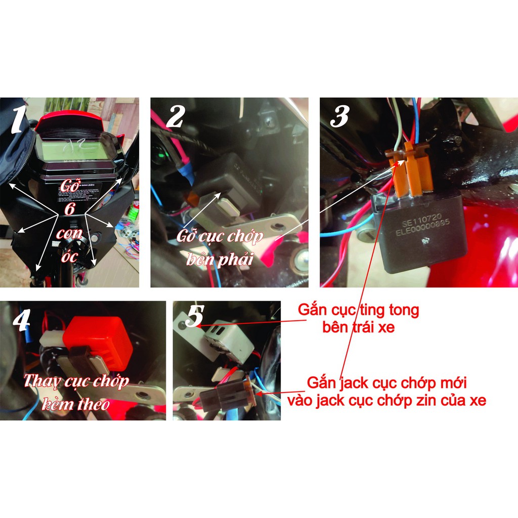 Cục Ting Tong cho xe điện Vinfast Evo 200,Klara, Feliz, Vento,Impes