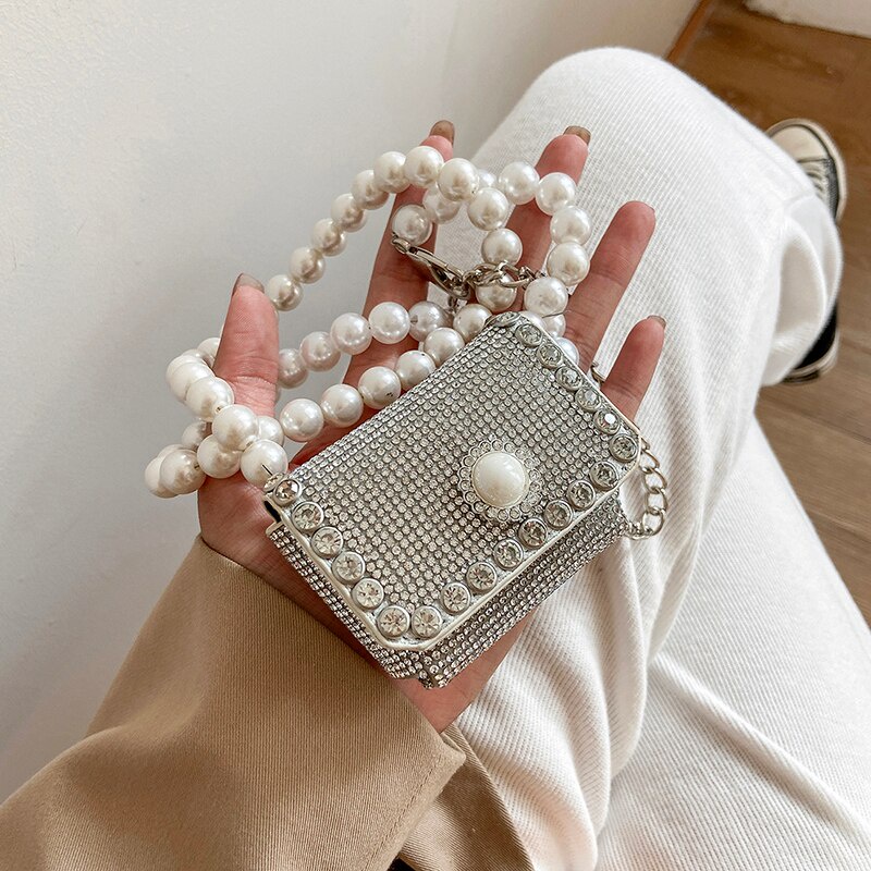 Túi Đeo Chéo JASMIN NOIR Dáng Nhỏ Phối Hạt Ngọc Trai Đơn Giản Sang Trọng 2021