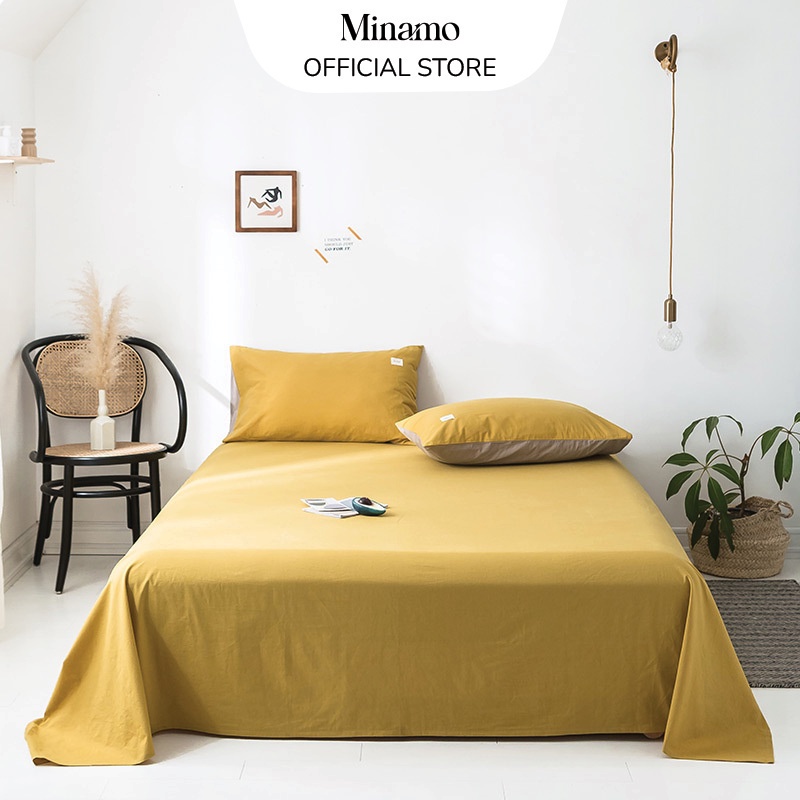 Bộ Vỏ Ga Gối Cotton TICI Đũi Minamo A02 Đủ Kích Thước, Siêu Mềm Mịn, An Toàn Cho Da - Bảo Hành Chính Hãng Minamo