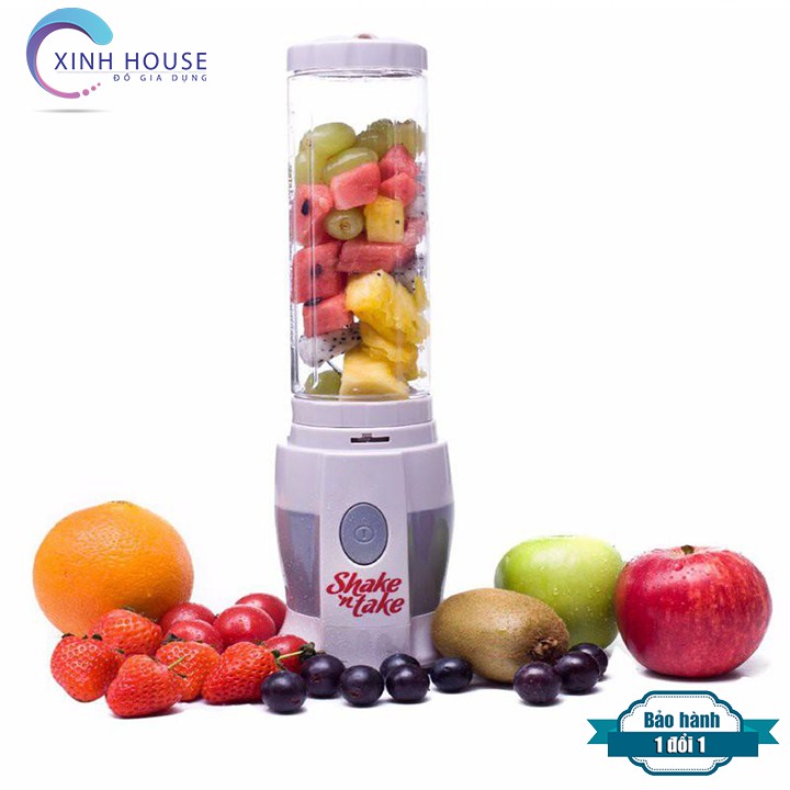 [CHÍNH HÃNG] Máy xay sinh tố 2 cốc Shake, Máy xay cầm tay đa năng tiện lợi-Xinh house