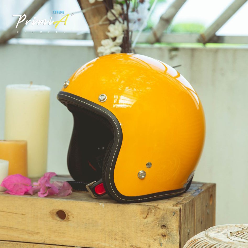 Mũ bảo hiểm 3/4 cao cấp chất lượng Quốc tế có lót trong tháo rời – PrimiA Xtreme – Màu trơn