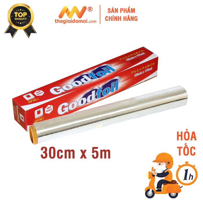 Giấy bạc nướng Goodfoil GF30J kích thước 30cm x 5m dày chất lượng