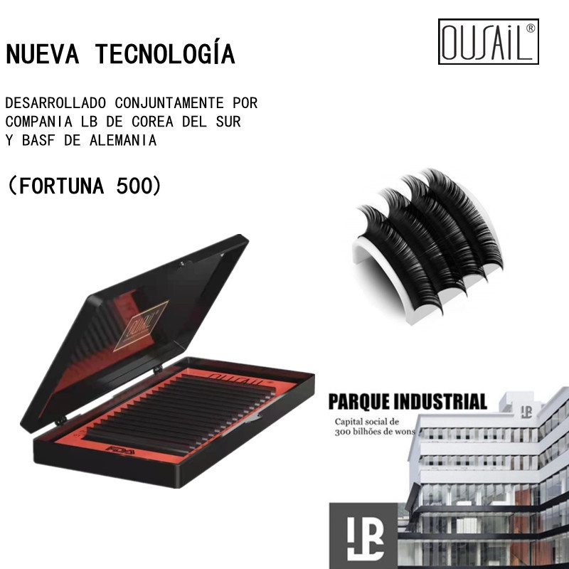 OUSAIL khuyến mãi 0,05-0,20mm độ dày tròn một chiều dài lông mi chồn dài dây nối dài đến hàng 12-15mm