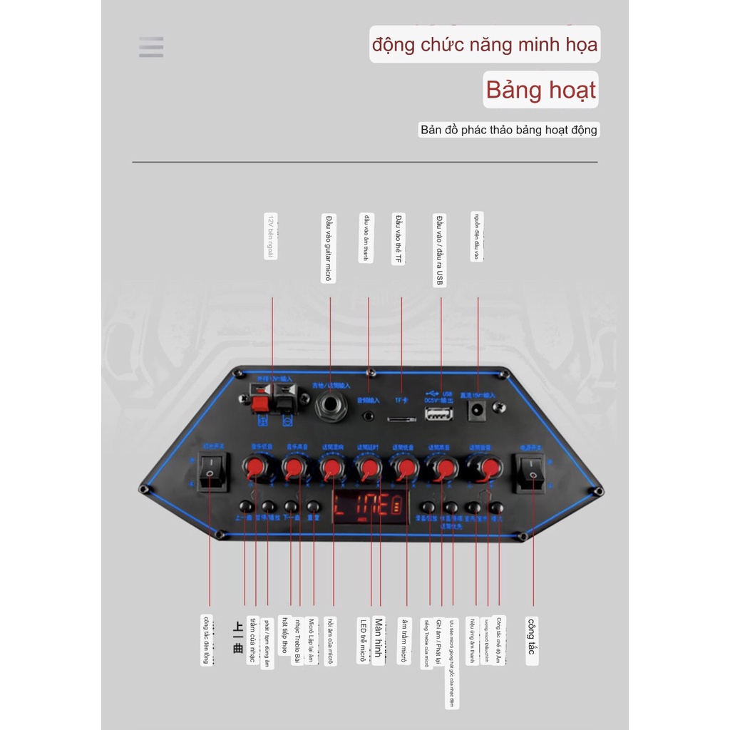 LOA KÉO SAST CÔNG SUẤT 600W KÈM MIC KHÔNG DÂY