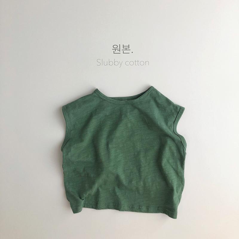 MNGRL Áo Ba Lỗ Cotton Sát Nách Màu Sắc Phong Cách Hàn Quốc Cho Bé Trai Bé Gái