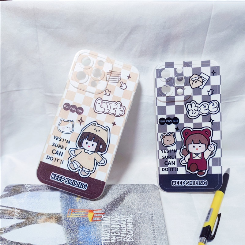Ốp Điện Thoại Dẻo Họa Tiết Hoạt Hình Dễ Thương Cho iPhone 14 Pro Max 12 11 Pro Max 6 7 8 Plus X XS Max XR