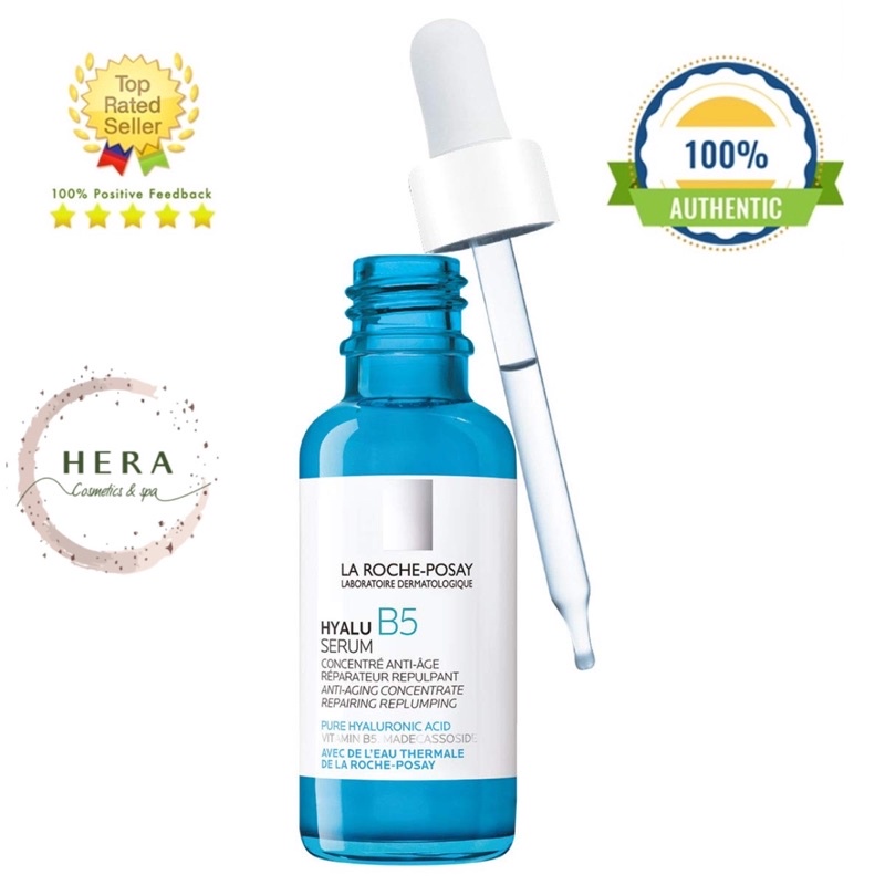 La Roche-Posay Hyalu B5 Serum Dưỡng chất chuyên sâu giúp hỗ trợ quá trình tái tạo da  30ml Hàng Cty