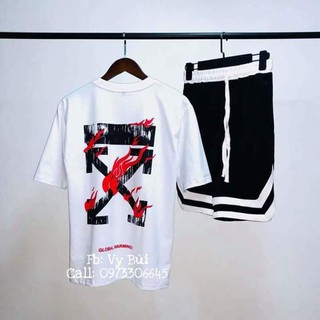 [chất lượng] [chất lượng] COMBO UNISEX OFF WHITE HOT 2019