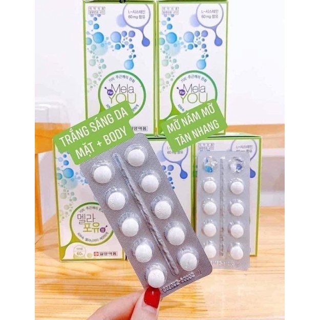 Viên Uống Mờ Hủy Nám M Clear & Viên Uống Mờ Hủy Nám Mela for you