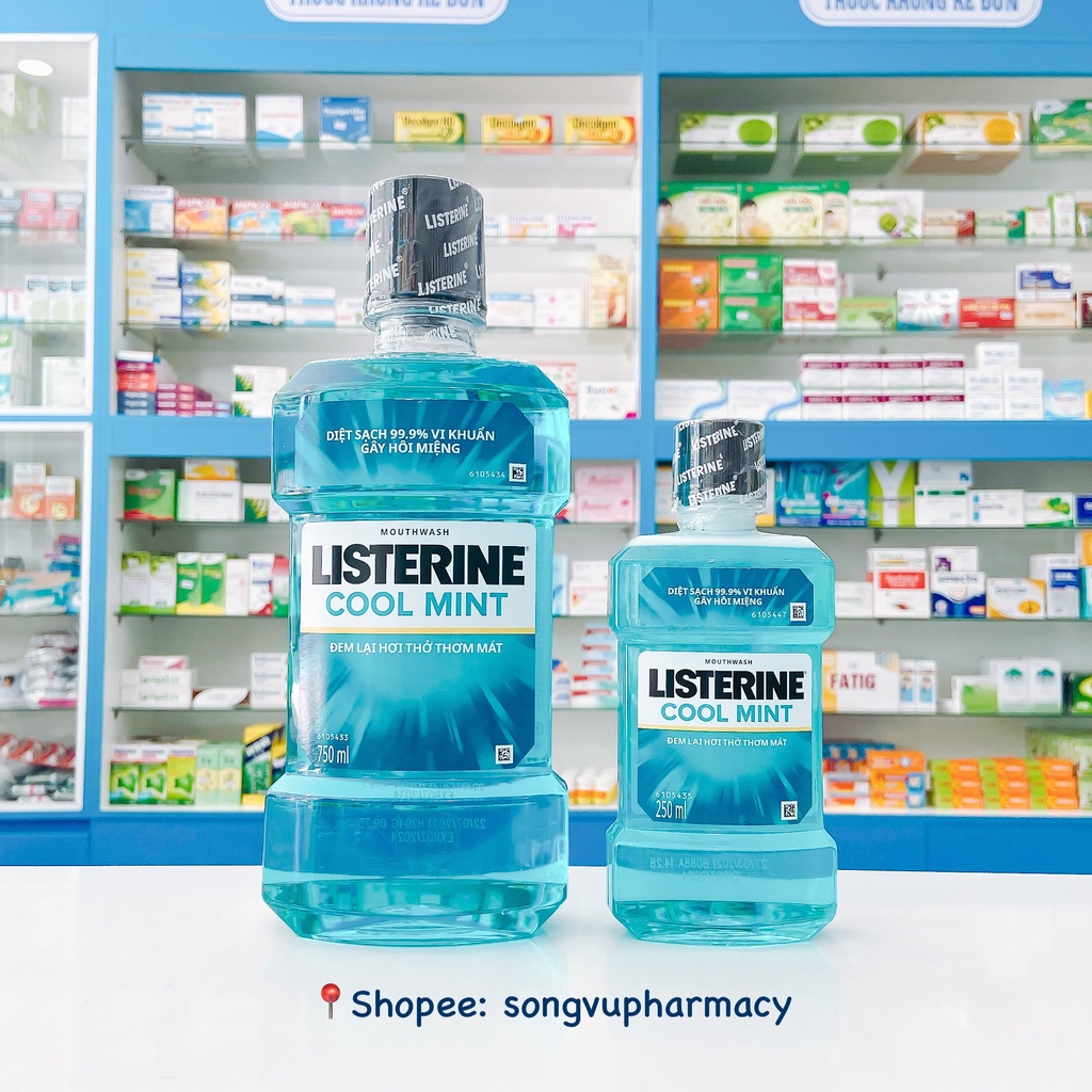 Nước Súc Miệng Listerine Hương Bạc Hà - Cool Mint 250ml