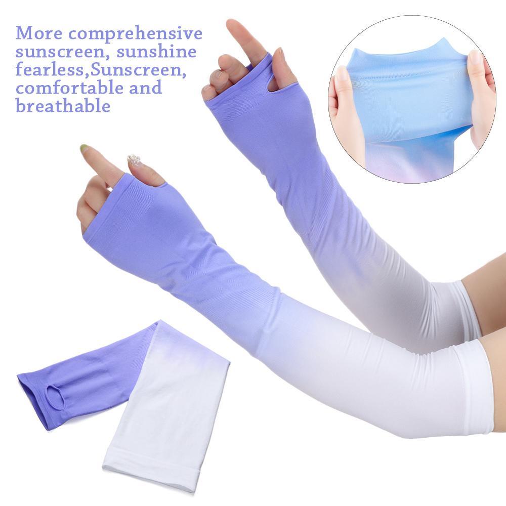 Bộ 2 Găng Cánh Tay Chống Tia UV Khi Lái Xe / Câu Cá Ngoài Trời