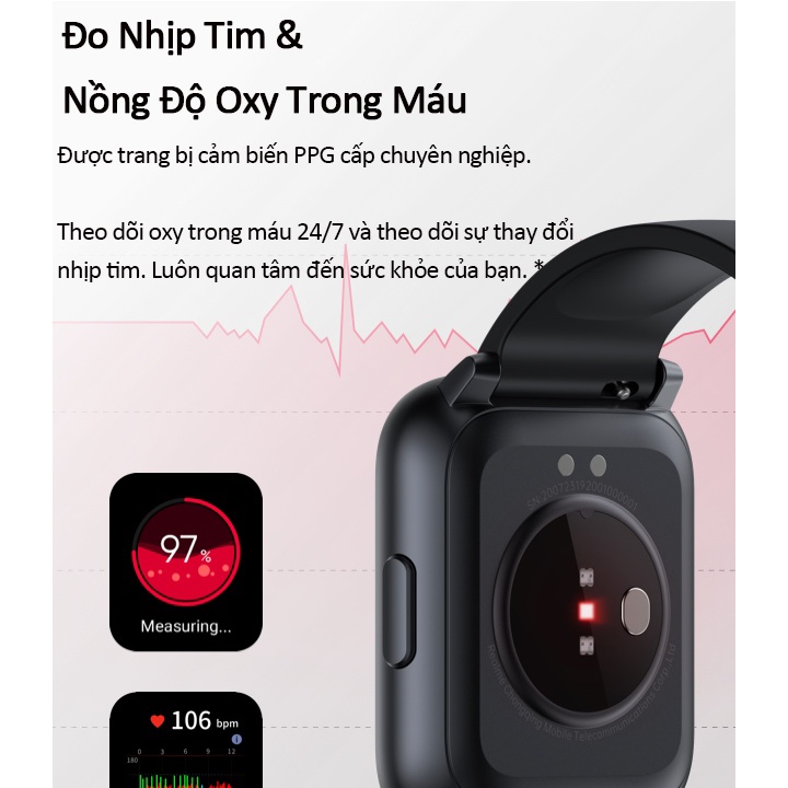 Đồng Hồ Thông Minh realme TechLife Watch S100 Pin Liên Tục 12 ngày - BẢO HÀNH CHÍNH HÃNG