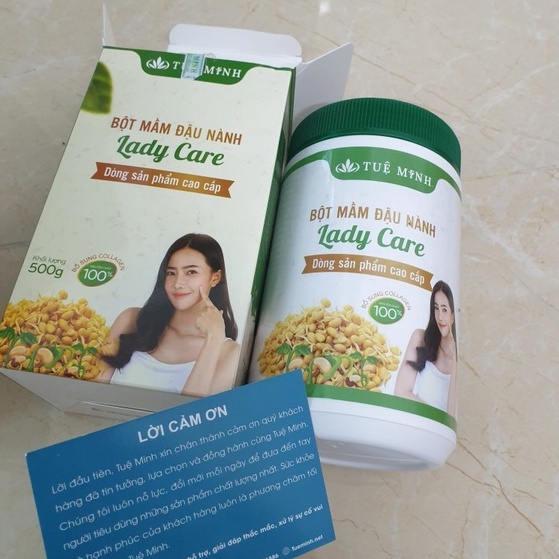 Mầm Đậu Nành Nguyên Xơ Tuệ Minh Chính Hãng, Tăng Vòng 1 Đẹp Dáng, Sáng Da, Cân Bằng Nội Tiết Tố nữ (01 hộp 500g)