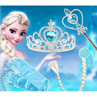 Frozen 2 Children Princess Elsa Crown Set Găng tay Găng tay Crown Magic Wand