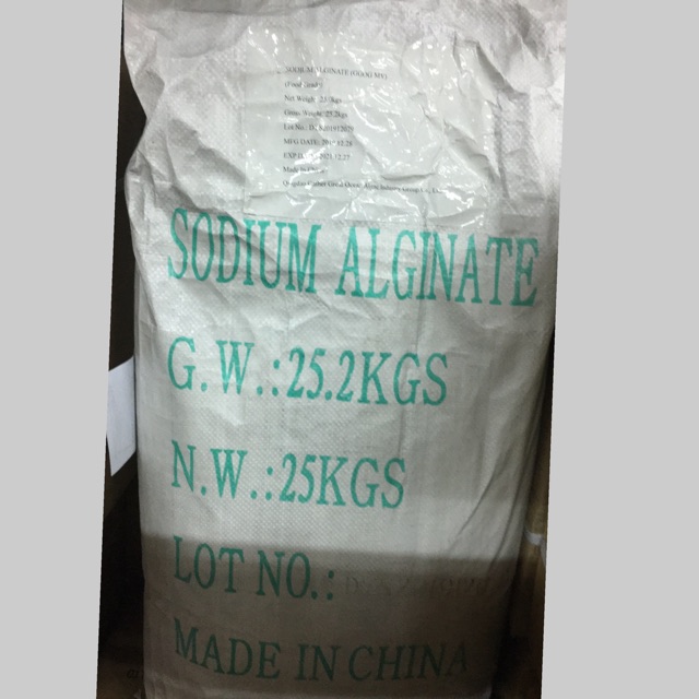 Natri alginate sodium alginate cấp thực phẩm túi 500g