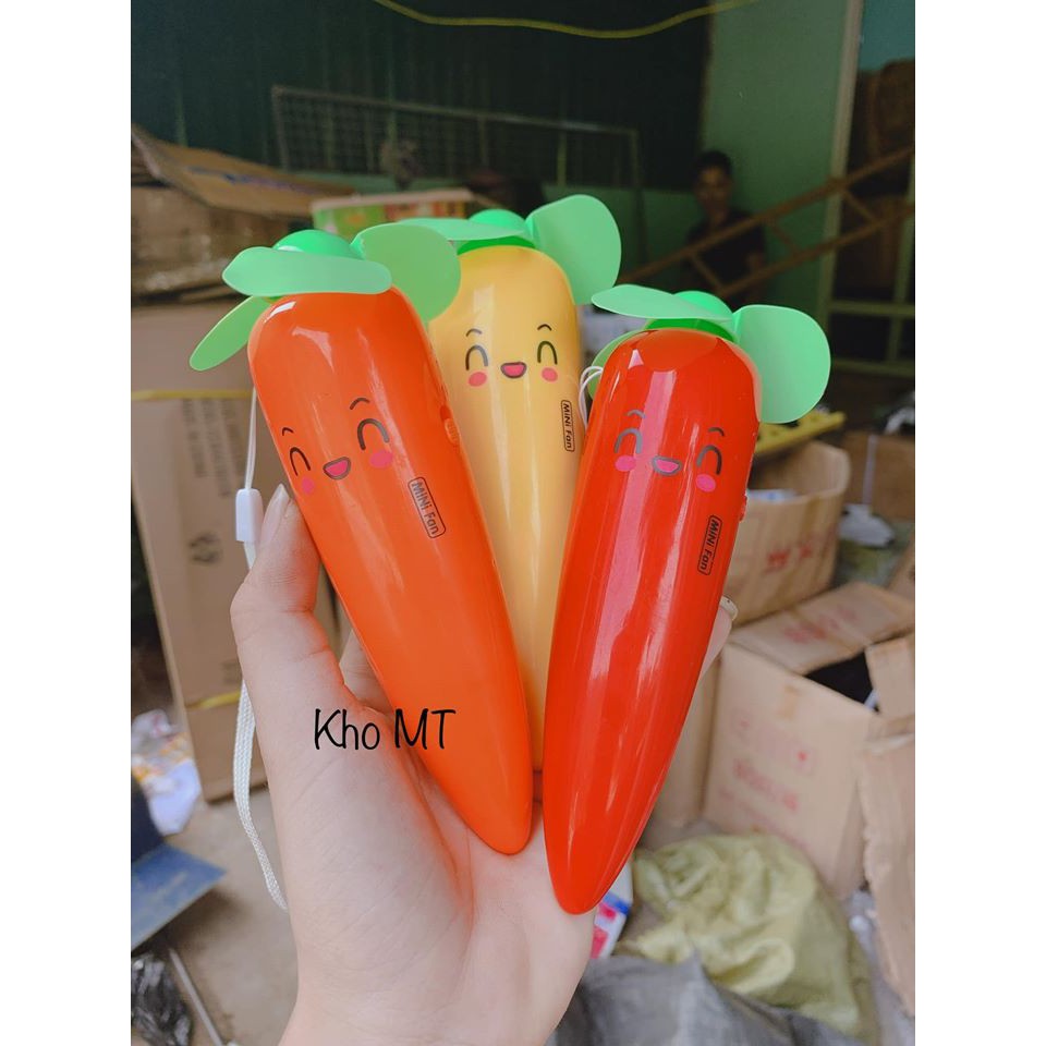 Quạt cầm tay rau củ (ớt,bắp ngô,cà rốt)