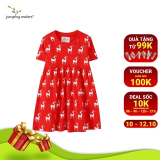 Váy hè bé gái họa tiết HN7 Jumping Meters