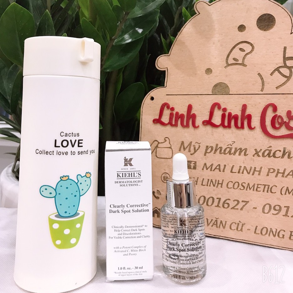 ( Tặng Kèm bình nước ) Serum Kiehl's Dark Spot / Tinh chất KIEHL'S CLEARLY CORRECTIVE DARK SPOT