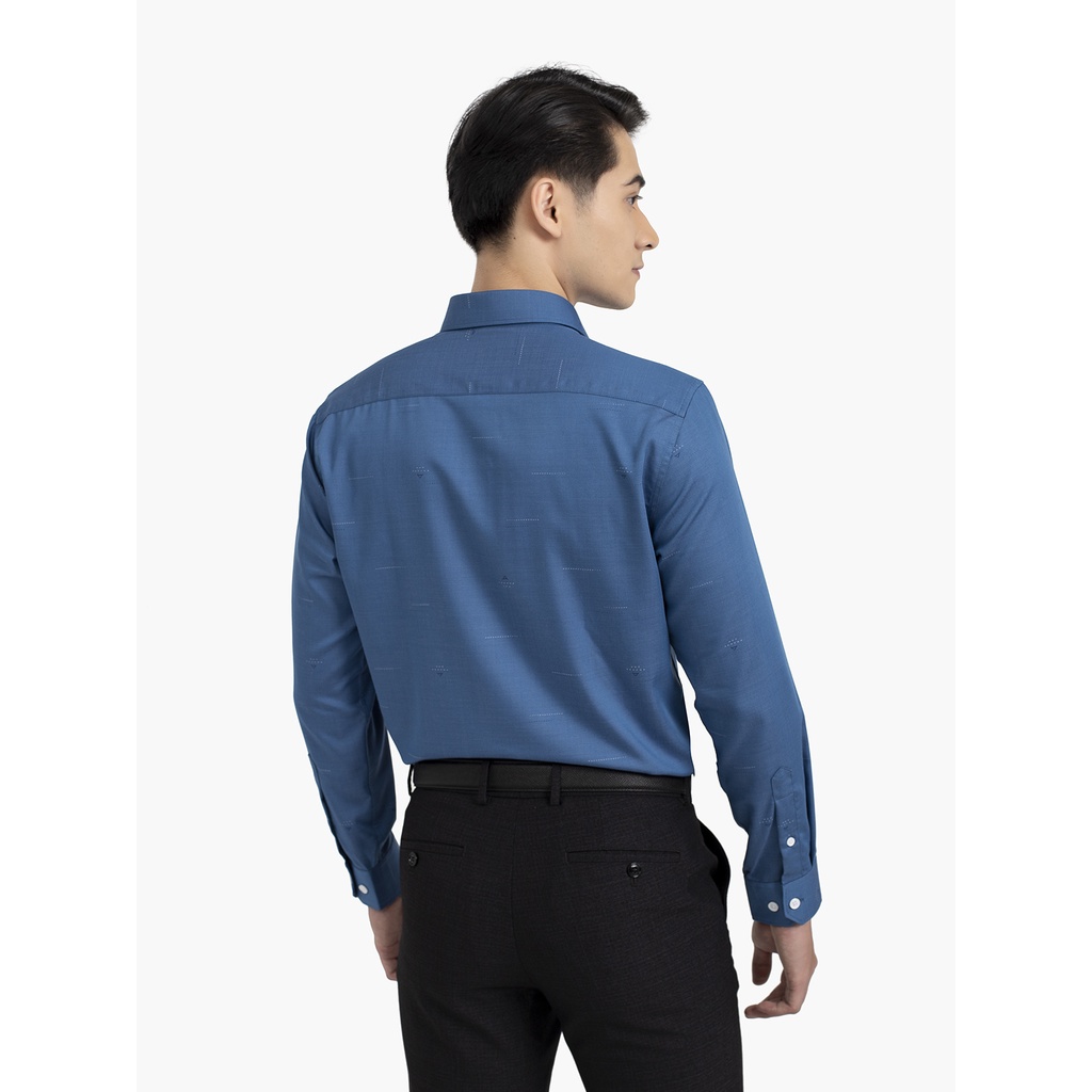 ÁO SƠ MI DÀI TAY NAM SỢI DỆT DÁNG SUÔNG ARISTINO ALS28301