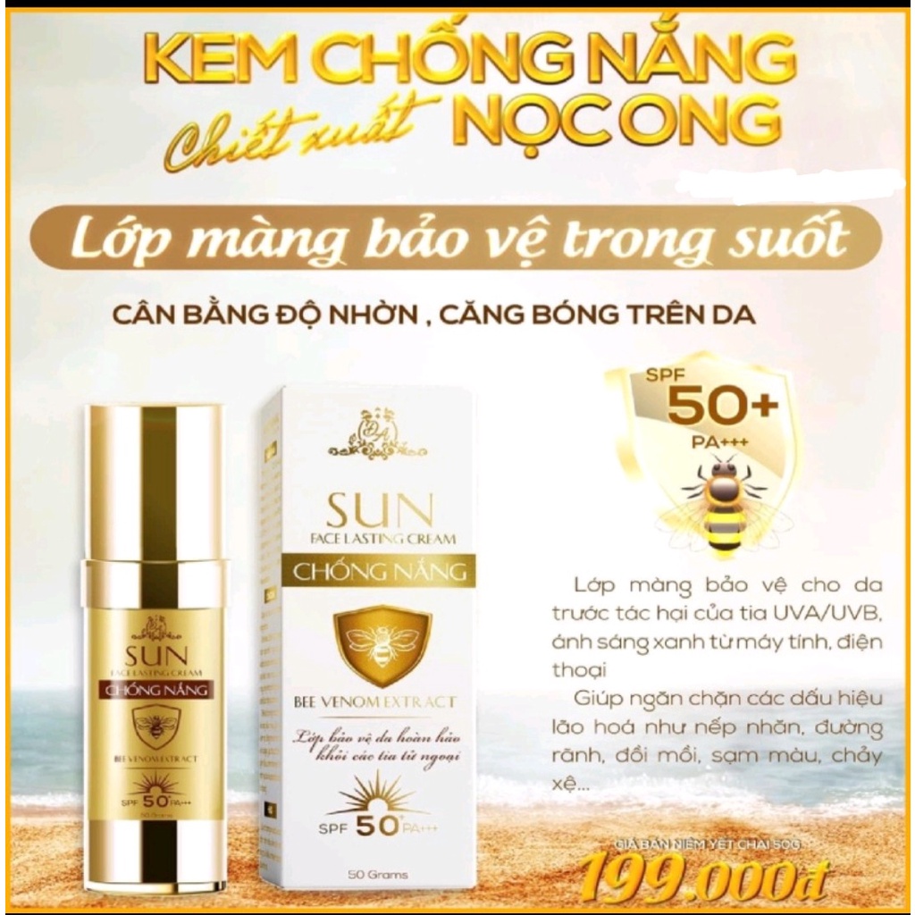 [chính hãng] Kem chống nắng nọc ong Đông Anh X3 SPF 50+ PA+++