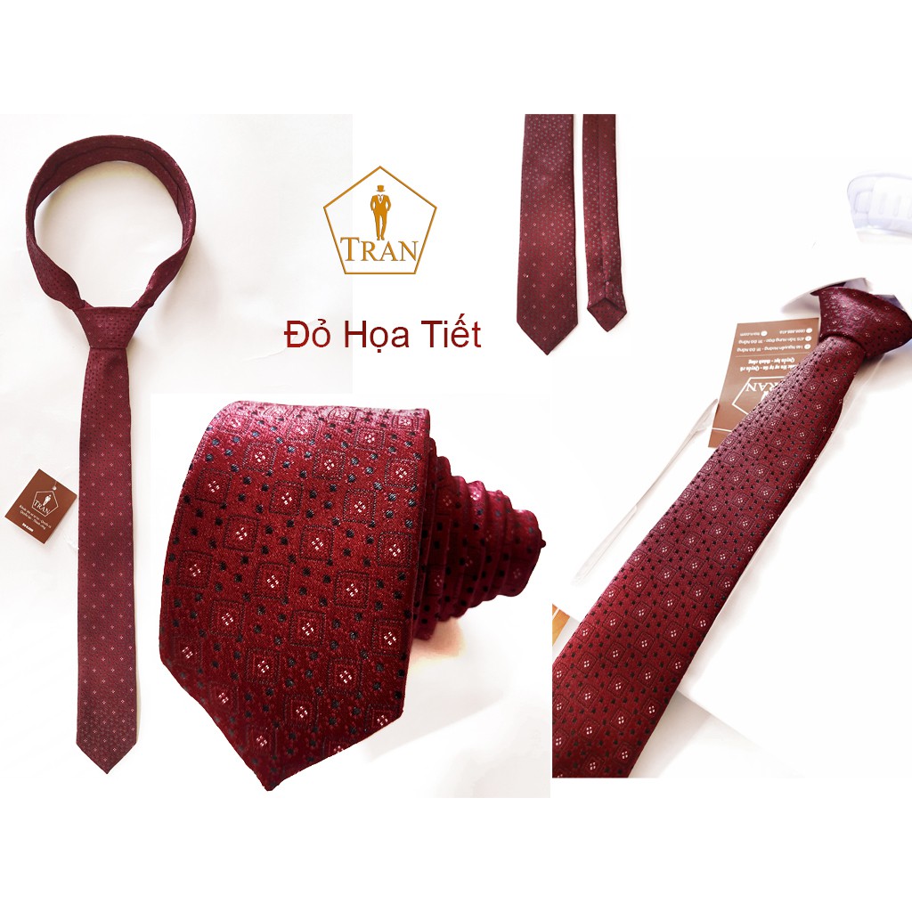 Cà Vạt, Ca Vat TRAZ Caravat Đỏ Đô Nam Bản Nhỏ Cho Chú Rể Và Bưng Qủa