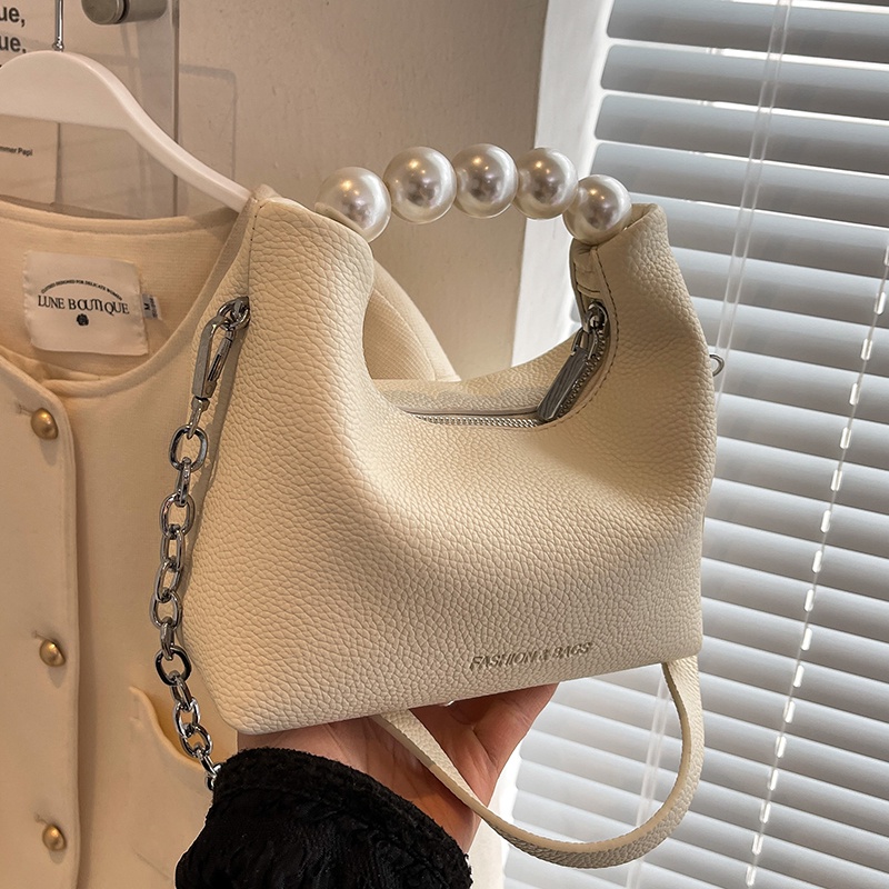 IELGY Túi Đeo Vai Có Dây Đeo Mắc Xích Ngọc Trai Nhiều Màu Sắc Tùy Chọn Cho Nữ