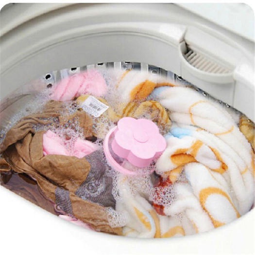 Phao Lọc Cặn Bẩn Máy Giặt Thông Minh - Túi Lọc Gom Rác Lông Tóc Trong Lồng Máy Giặt Hình Bông Hoa.
