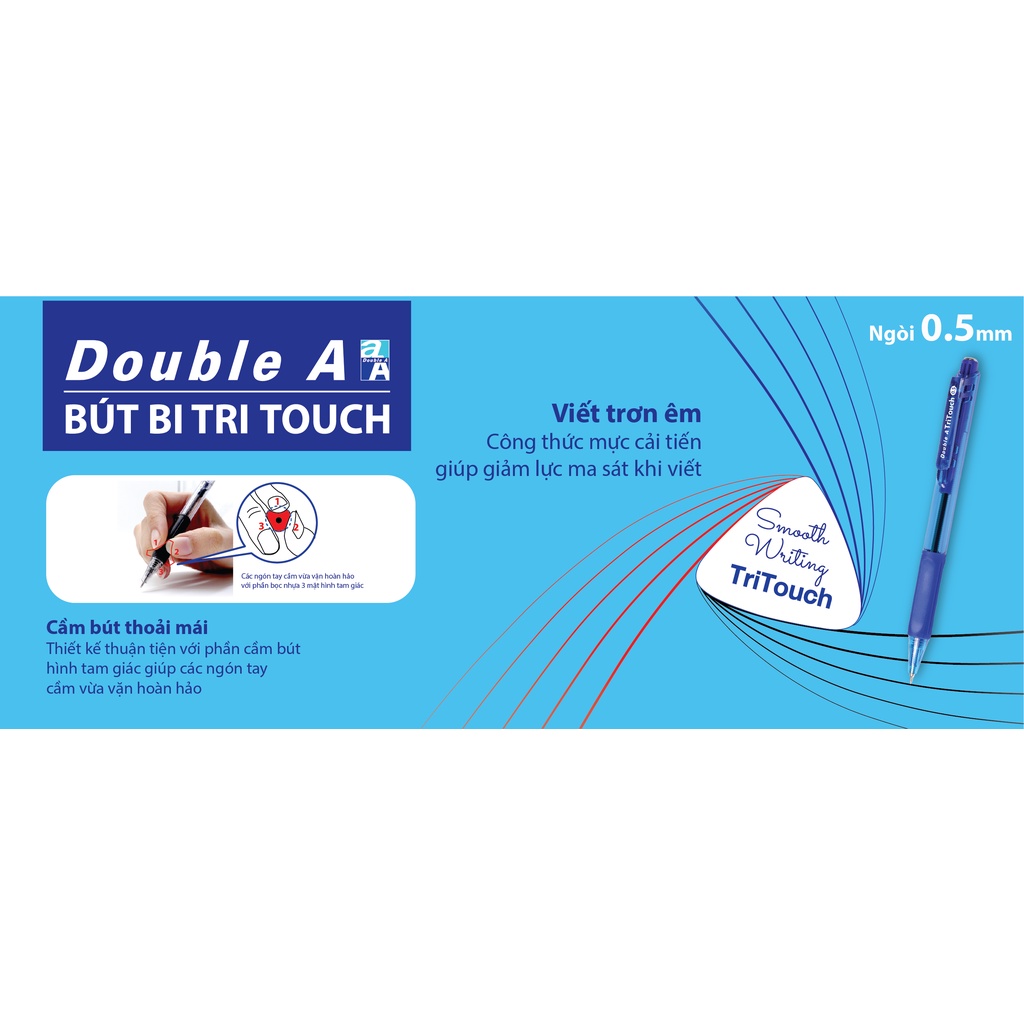 Bút Bi Double A  Tritouch 0.5mm