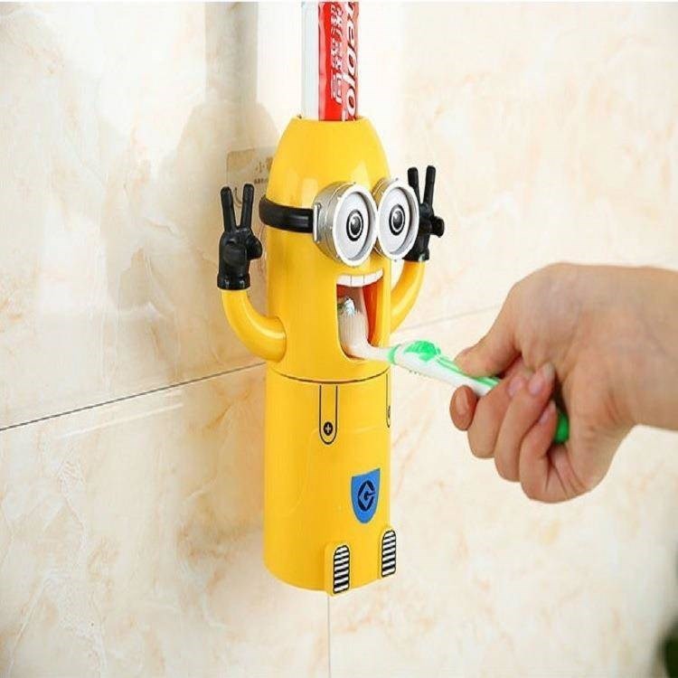 BỘ NHẢ KEM ĐÁNH RĂNG MINION SIÊU CUTE, SIÊU NGỘ NGHĨNH, DỄ THƯƠNG, VUI NHỘN CHO BÉ TRAI, BÉ GÁI