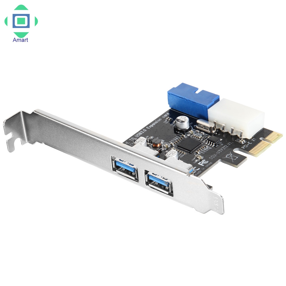 Card mở rộng 2 cổng 5Gbps PCI-E sang USB 3.0 hỗ trợ Win XP / 7/8/10