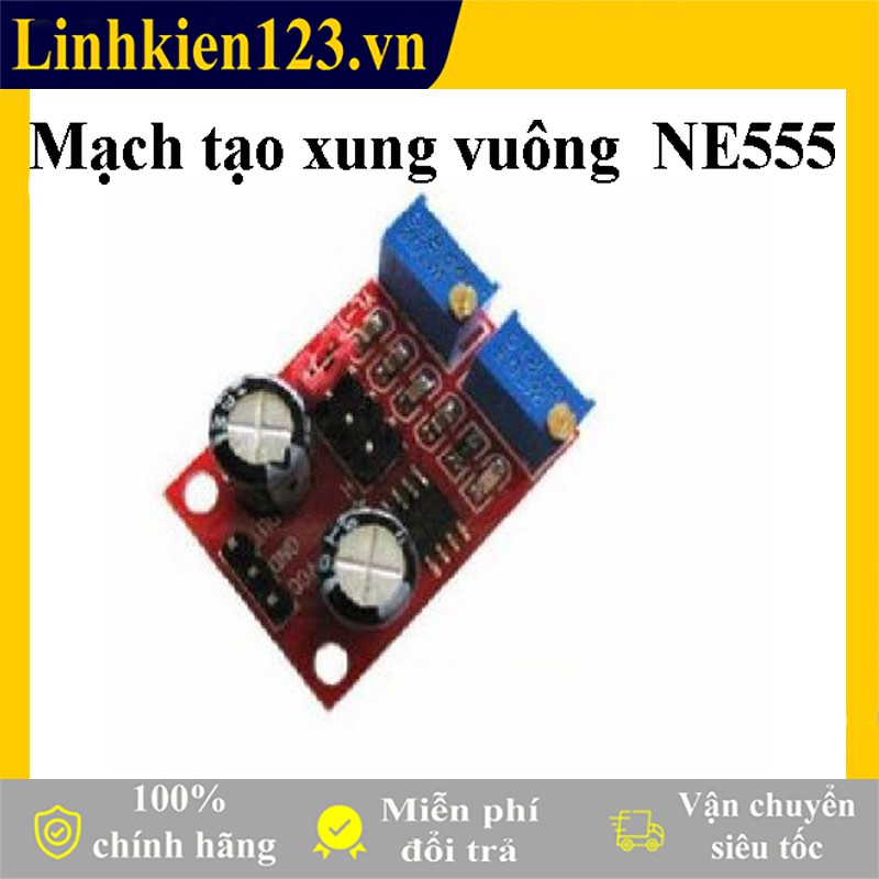 Mạch tạo xung vuông tần số điều chỉnh được NE555