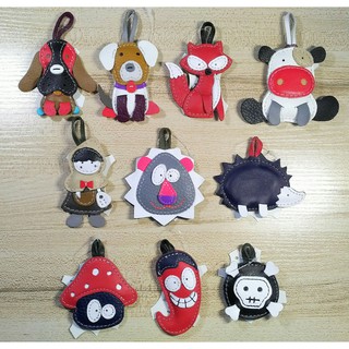 Móc khóa da handmade 100% da bò thật