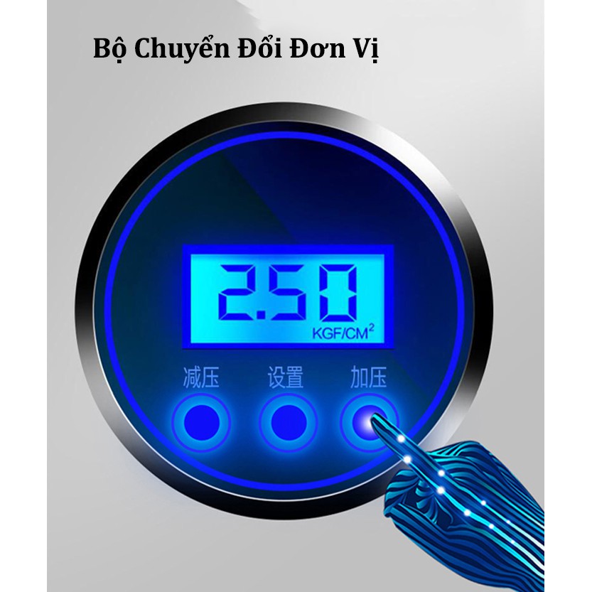 [ BH 1 ĐỔI 1 ]  Máy bơm lốp ô tô, xe hơi AIKESI - Máy bơm lốp  tự ngắt 12V Hàng Chính Hãng