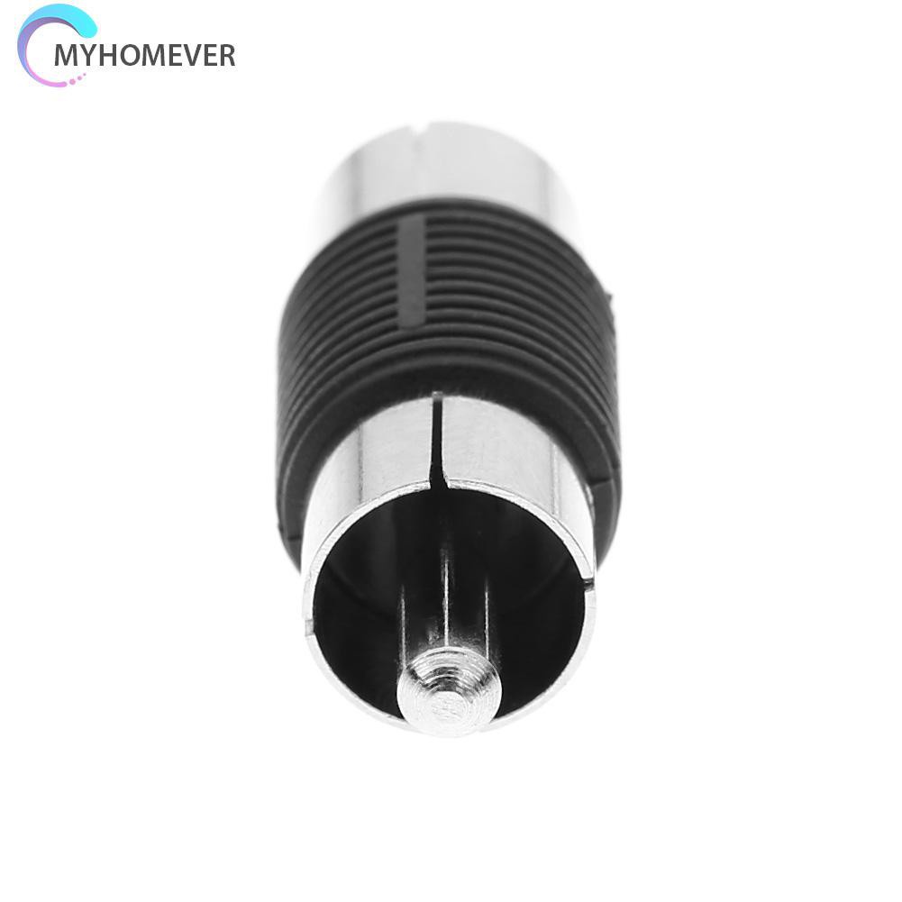 myhomever 2pcs RCA Male to Male AV Audio Video Plug Jack Extension Cable Connectors