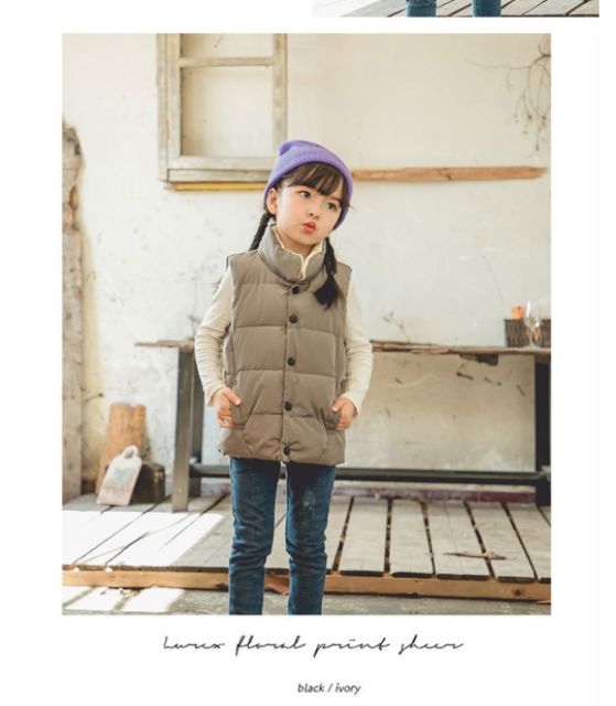 Áo gile phao cho bé