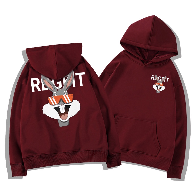 SELVZE Áo hoodie cotton tay dài dáng rộng phong cách Mỹ retro chất lượng cao trẻ trung thời trang